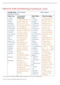 PRACTIAL N PN 138/PRN Drug Classification _Cards,100% CORRECT