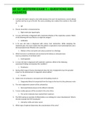 NR 507 MIDTERM EXAM 1 – QUESTIONS AND ANSWERS