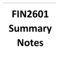 FIN2601 - Notes (Summary)