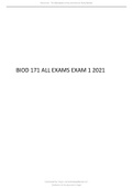 BIOD 171 ALL EXAMS EXAM 1 2021