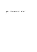 LEV 3701 EVIDENCE NOTE 2.