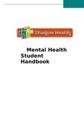 SHADOW HEALTH Mental Health Student Handbook | MENTAL HEALTH