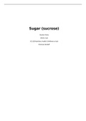 SCI 228 Week 2 Lab Assignment; Sugar (sucrose)