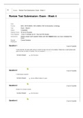 BIOL 1001 WEEK 4 EXAM - QUESTIONS AND ANSWERS