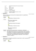 NURSING DL-F Quiz 2- Applied Nursing Research-DL-F Jorge E Hirigoyen, Quiz 2 Questions and Answers