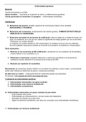 Enfermedades genéticas - Conceptos básicos sobre mutación genética, categorías de las enfermedades genéticas, patrones de transmisión, proteínas asociadas