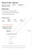 CSE 180 Module 12_ Quiz - Algorithm_ CSE 180_ Computer Literacy (2020 Spring - A)/Module 12_ Quiz - Algorithm_ CSE 180_ Computer Literacy (2020 Spring - A)