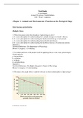 Chapter 1: Animals and Environments: Function on the Ecological Stage 4th Edition TEST BANK QUESTIONS