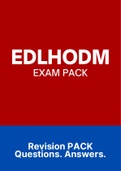 EDLHODM - EXAM PACK (2022)