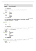 CRJ 100 Week 5 Midterm Quiz Question and Answers