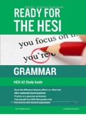 HESI A2 GRAMMAR STUDY GUIDE