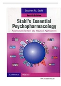 TB Stahls Essential Psychopharmacology 4th Edition Test Bank