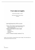 Financial Services Analytics Lecture 2 From data to insights