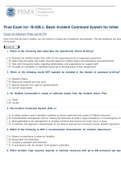 Final Exam for: IS-200.c: Basic Incident Command System for Initial