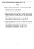 2 Introduction to Microeconomics - Spring 2016 Exam 2