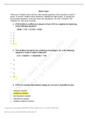 CHEM 120 Unit 3 Quiz /CHEM 120 Unit 3 Quiz (100% Correct Solutions).