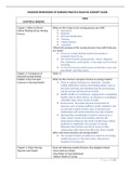 Exam (elaborations) NUR2058 DIMENSIONS OF NURSING PRACTICE EXAM #2 CONCEPT GUIDE 