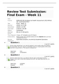 NURS 6512N Review Test Submission- Final Exam - Week 11 NURS-6512N-34,Advanced Health Assessment. Winter Qtr