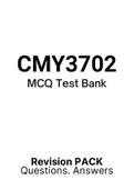 CMY3702 - MCQ Test Bank (2022)