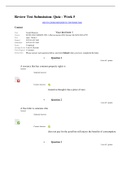 ECON 1002 Current Location: Quiz ­ Week 5 QP LATEST 2021