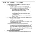 NURS 2300 (AO) EXAM 3 BLUEPRINT- University of Texas