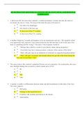 NR 302 PRACTICE QUESTION & ANSWER HEAD, FACE, NECK, AND REGIONAL LYMPHATICS / NR302 PRACTICE QUESTION & ANSWER HEAD, FACE, NECK, AND REGIONAL LYMPHATICS: CHAMBERLAIN COLLEGE OF NURSING - LATEST-2021, A COMPLETE DOCUMENT FOR EXAM