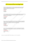 ATI Proctored Pharmacology Exam (100% Solutions) | (Detail Solutions and Resource for the test).