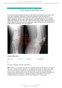 (answered) Assessing Musculoskeletal Pain Week 8 | Assessment; A 15-year-old male reports dull pain in both knees. Latest 2023 - 2024