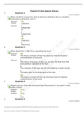 ANATOMY AN MA278/BSC2 Module 09 Quiz Special Senses questions and answers