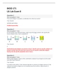 BIOD 171 Microbiology Lab Exams 1-9 Questions and Answers Portage Learning...A ...Latest