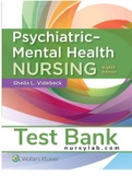 TEST BANK Psychiatric-Mental Health Nursing 8th edition by VIDEBECK