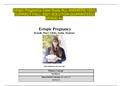 Ectopic Pregnancy Case Study ALL ANSWERS 100% CORRECT FALL- 2021 SOLUTION GUARANTEED GRADE A+