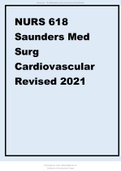 NURS 618 Saunders Med Surg Cardiovascular Revised 2021(NUR 618)