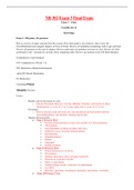 NR 302 Final Exam 3 Study Guide / NR302 Final Exam 3 Study Guide: Health Assessment I: Chamberlain College of Nursing (2022/2023)