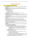 Final Exam Study Guide - OB221