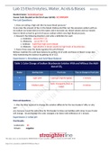 BIO 202L Lab 15 Worksheet- Electrolytes, Water, Acid & Bases