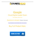 Passing your Cloud-Digital-Leader Exam Questions In one attempt with the help of Cloud-Digital-Leader Dumpshead!