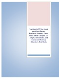 Nursing 6435 Test bank questions/Burns: Pediatric Primary Care, 6th EditionChapter 25: Atopic, Rheumatic, and Immunodeficiency DisordersTest Bank