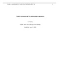 NRNP 6645: Psychotherapy With Multiple Modalities/(Answered) Week 2: Family Assessment And Psychotherapeutic Approaches