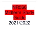 NR566 Midterm Study Guide 2021 / 2022