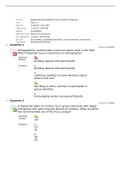 NURSING DL-F Quiz 11, Applied Nursing Research-DL-F Jorge E Hirigoyen: Questions and Answers