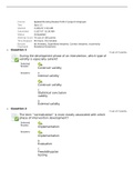 NURSING DL-F Quiz 13, Applied Nursing Research-DL-F Jorge E Hirigoyen: Questions and Answers