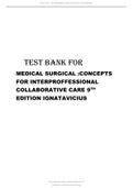 Test Bank Medical-Surgical Nursing Concepts for Interprofessional Collaborative Care 9th Edition.