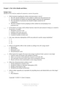 Test bank for Davis Advantage for Pathophysiology Introductory Concepts and Clinical Perspectives.