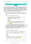 NR 340 Critical Care Practice Questions 2020 with all the correct answers