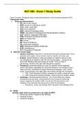 NUT 580 - Exam 1 Study Guide.