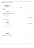 BIOL 2457 Exam 1, Ch. 1-5 Quizzes latest