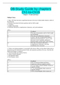 OB-Study Guide by chapters Ch1-to-Ch19 (TEST BANK QUESTIONS) A+ GRADE