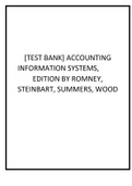 Test Bank for Accounting Information Systems 14th Edition Marshall B. Romney, Paul J. Steinbart