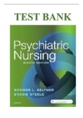 Test Bank For Psychiatric Nursing 8th Edition Norman l Keltner Debbie Steele